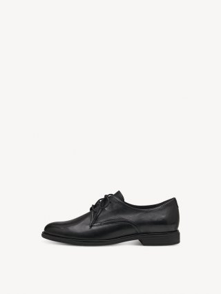 Tamaris Lederhalbschuh - Schwarz Tamaris Lederhalbschuh - Schwarz