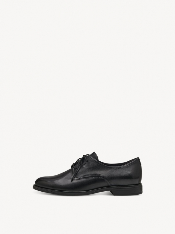 Tamaris Lederhalbschuh - Schwarz Tamaris Lederhalbschuh - Schwarz