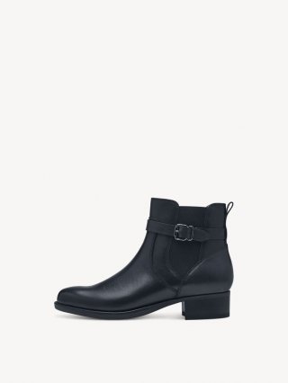 Tamaris Leder Chelsea Boot - Blau Tamaris Leder Chelsea Boot - Blau