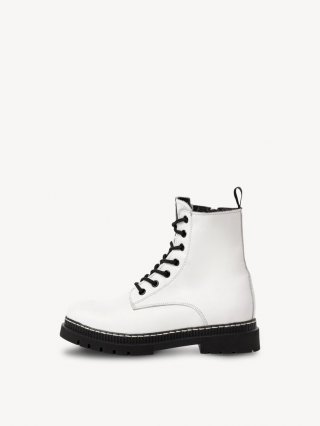 Tamaris Stiefelette - Weiß Warmfutter