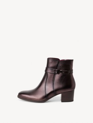 Tamaris Lederstiefelette - Braun Tamaris Lederstiefelette - Braun