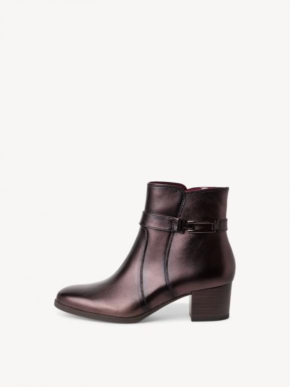 Tamaris Lederstiefelette - Braun Tamaris Lederstiefelette - Braun