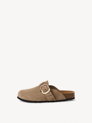 Tamaris Lederpantolette - Beige Tamaris Lederpantolette - Beige