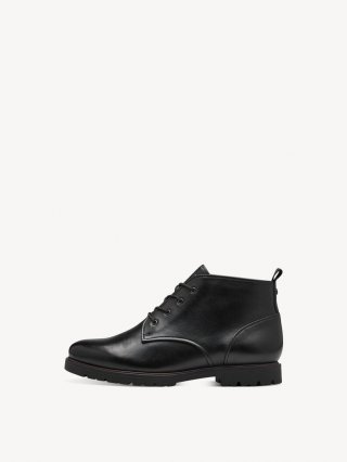 Tamaris Lederstiefelette - Schwarz Tamaris Lederstiefelette - Schwarz