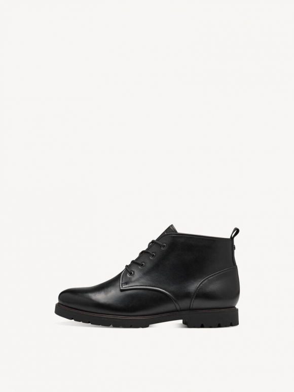 Tamaris Lederstiefelette - Schwarz Tamaris Lederstiefelette - Schwarz