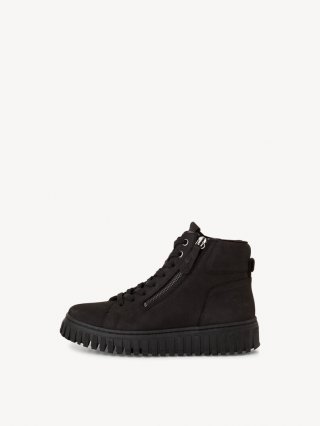 Tamaris Lederstiefelette - Schwarz