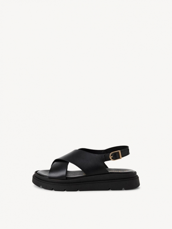 Tamaris Ledersandalette - Schwarz