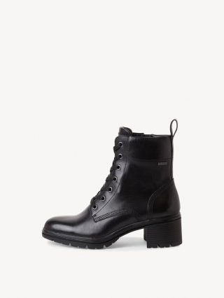 Tamaris Leder Stiefelette Gore-tex - Schwarz Tamaris Leder Stiefelette Gore-tex - Schwarz