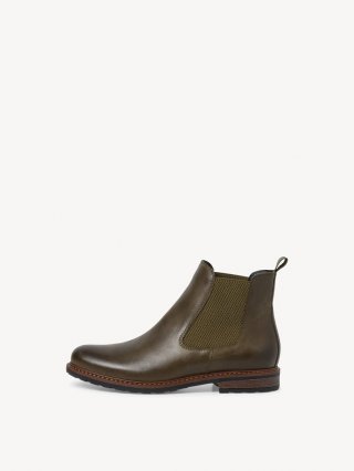 Tamaris Leder Chelsea Boot - Grün