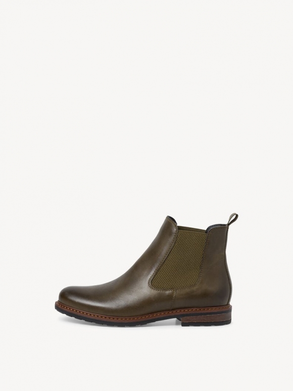 Tamaris Leder Chelsea Boot - Grün