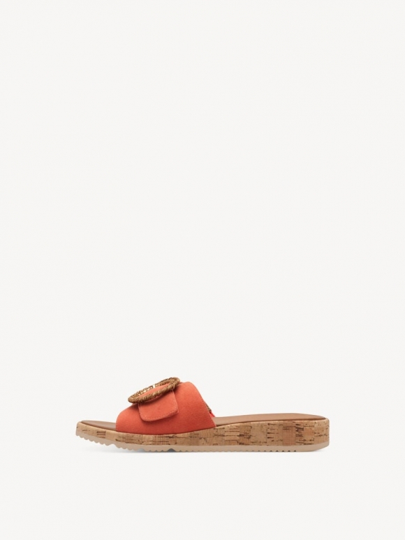 Tamaris Lederpantolette - Orange Tamaris Lederpantolette - Orange