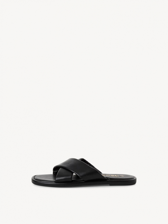 Tamaris Lederpantolette - Schwarz Tamaris Lederpantolette - Schwarz