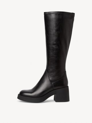 Tamaris Lederstiefel - Schwarz