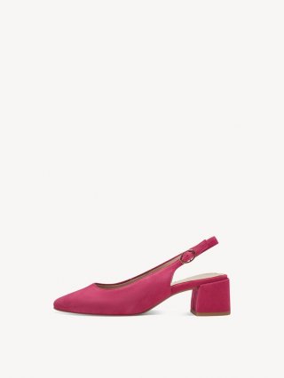 Tamaris Lederslingpumps - Pink