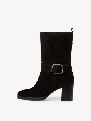 Tamaris Ledercowboystiefel - Schwarz Tamaris Ledercowboystiefel - Schwarz