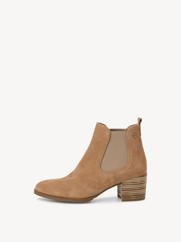 Tamaris Leder Chelsea Boot - Beige