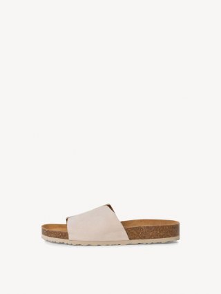Tamaris Lederpantolette - Beige