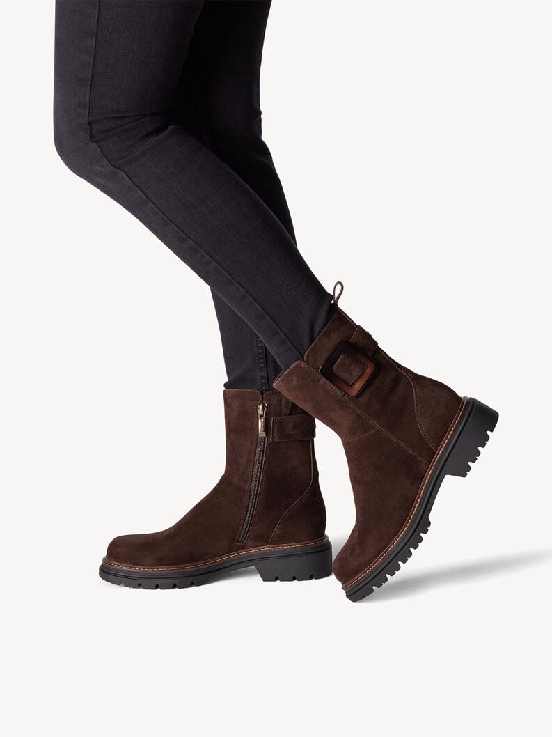 Tamaris Lederstiefelette - Braun