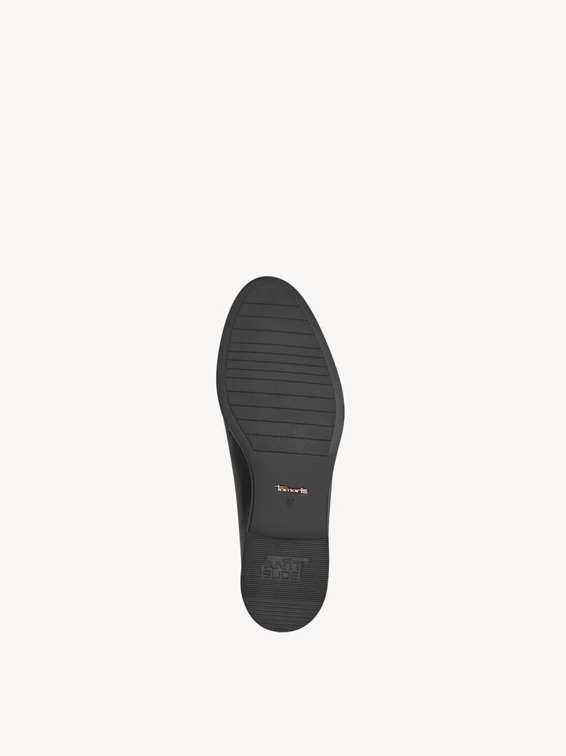 Tamaris Lederslipper - Schwarz