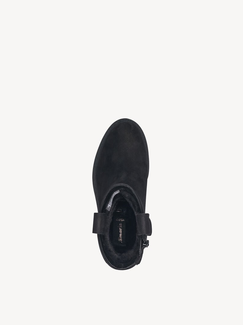 Tamaris Lederstiefelette - Schwarz Warmfutter