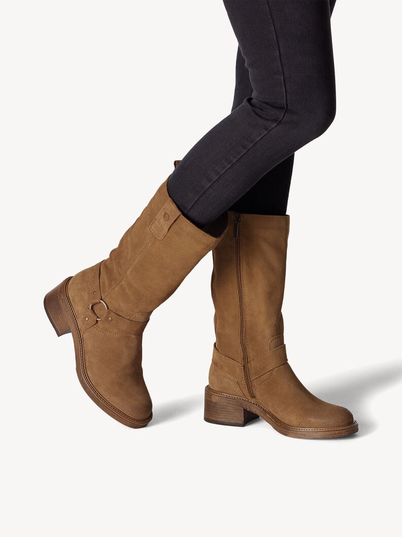 Tamaris Lederstiefelette - Braun