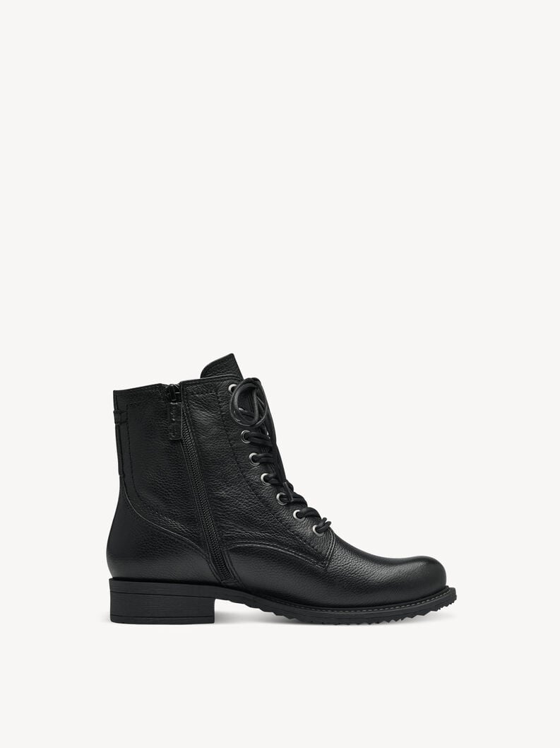 Tamaris Lederstiefelette - Schwarz