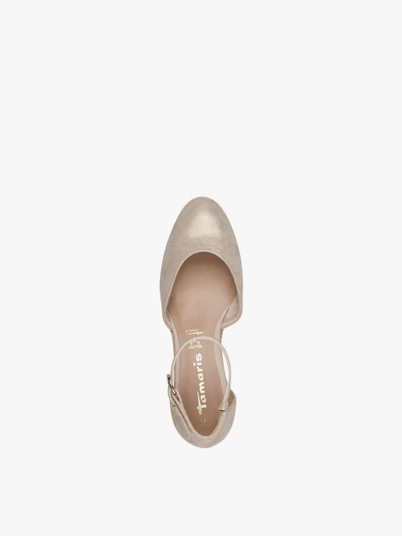 Tamaris Lederkeilpumps - Beige