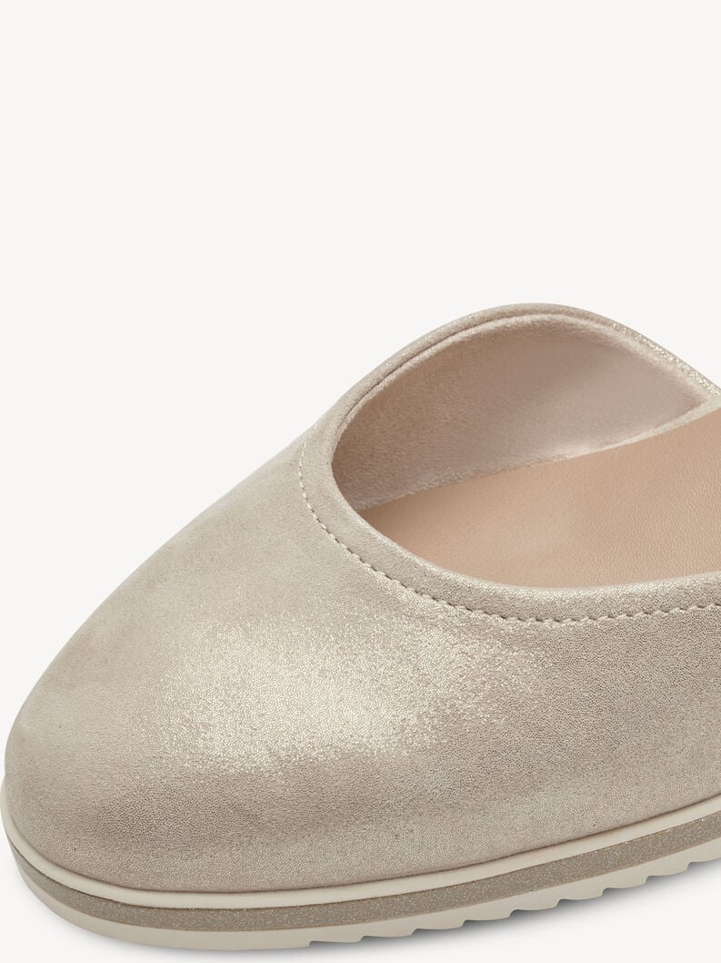 Tamaris Lederkeilpumps - Beige
