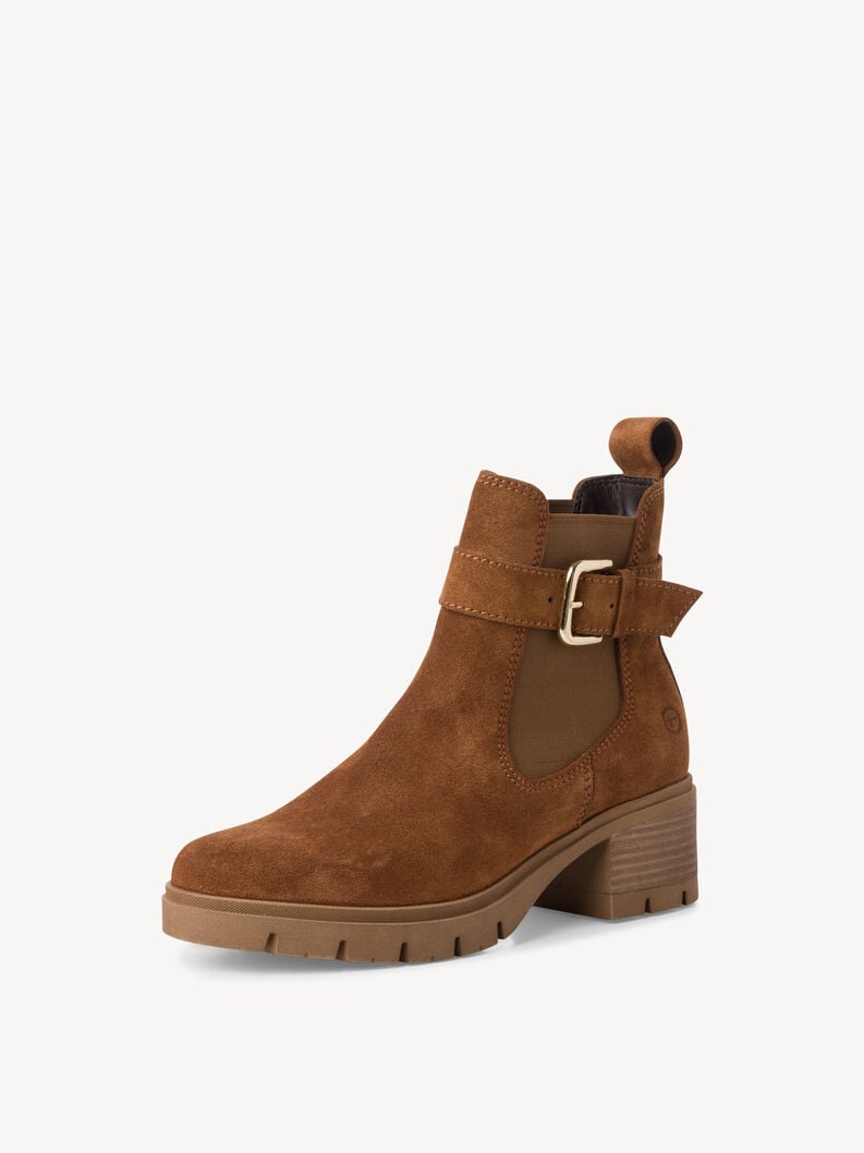 Tamaris Leder Chelsea Boot - Braun