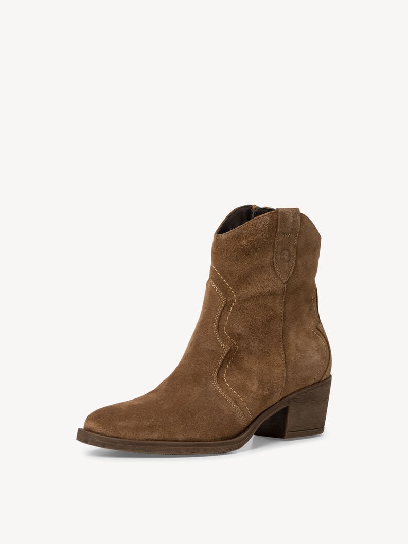 Tamaris Lederstiefelette - Braun
