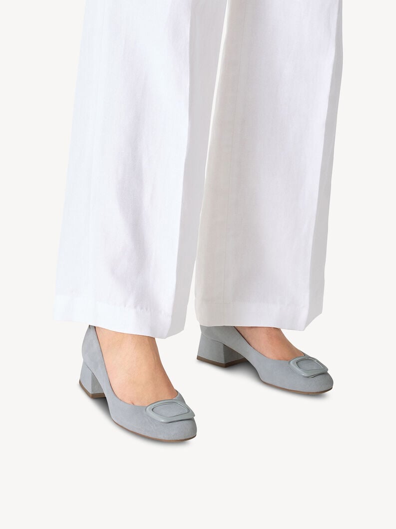 Tamaris Lederpumps - Blau