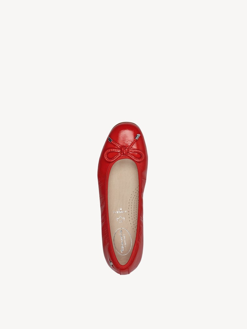 Tamaris Lederballerina - Rot
