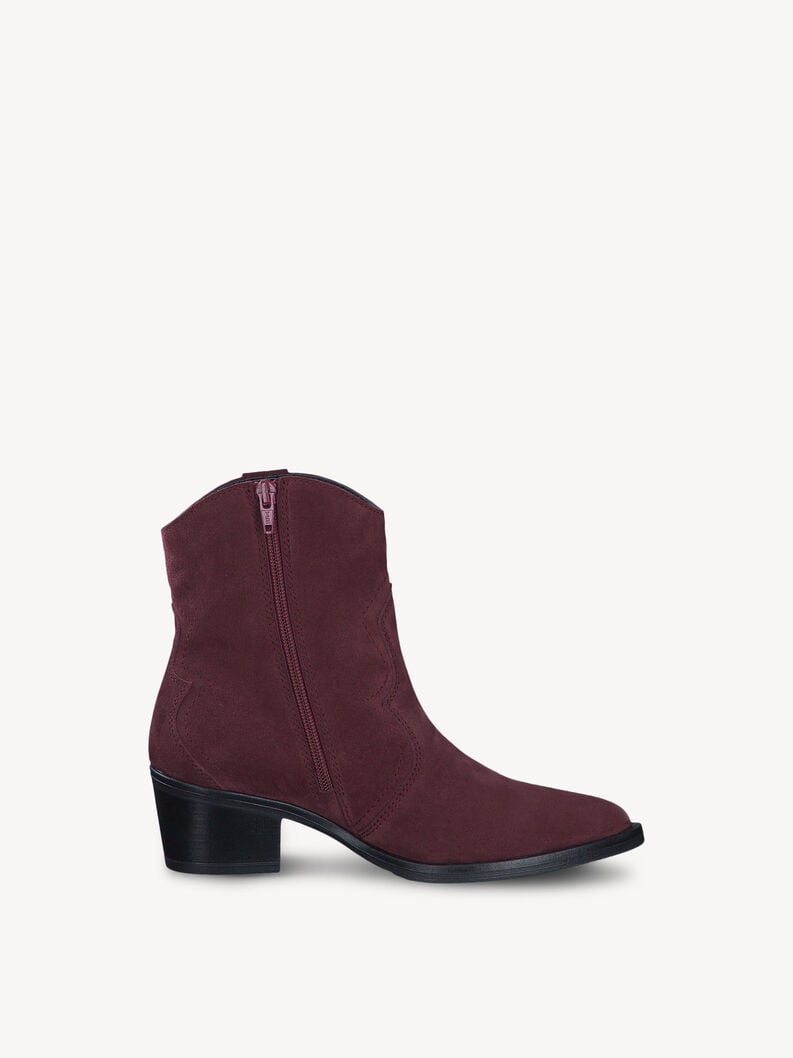 Tamaris Lederstiefelette - Rot