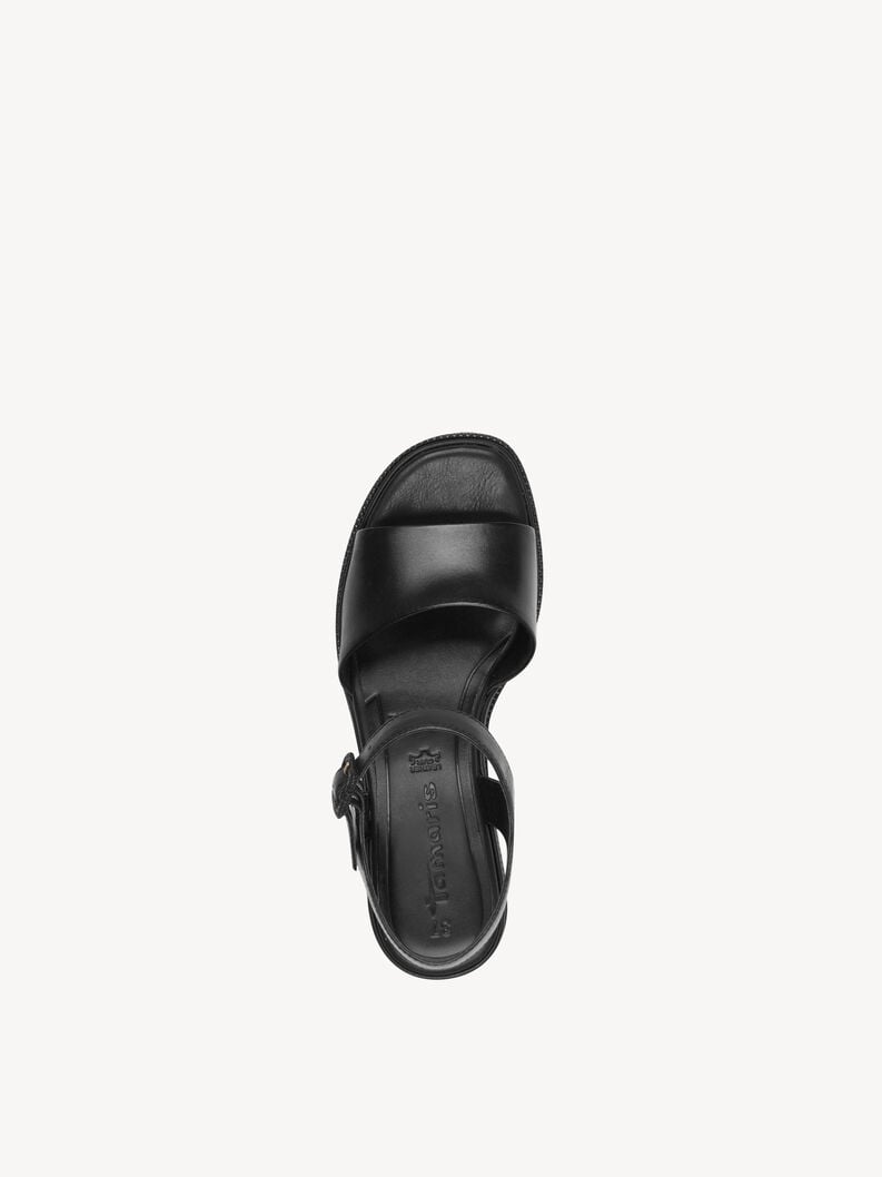 Tamaris Ledersandalette - Schwarz