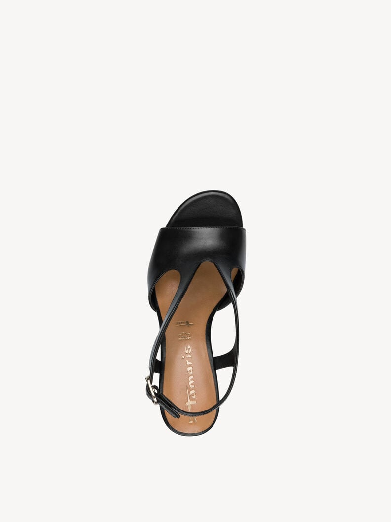 Tamaris Ledersandalette - Schwarz
