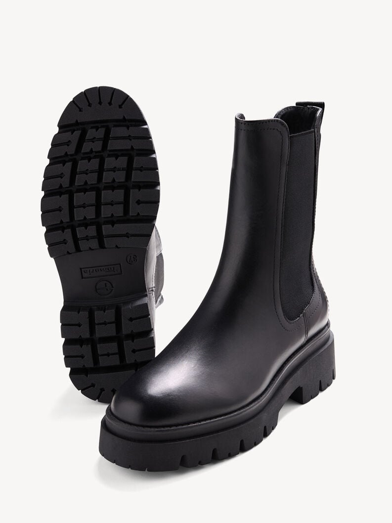 Tamaris Leder Chelsea Boot - Schwarz