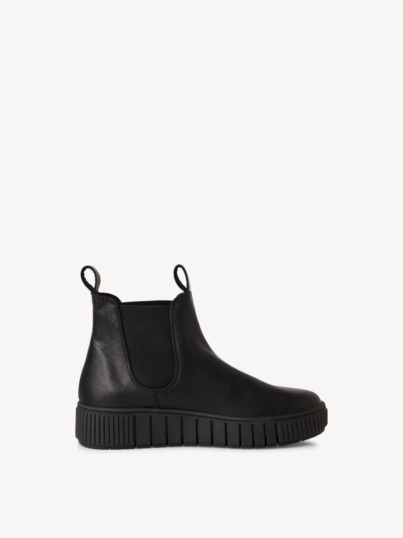 Tamaris Leder Chelsea Boot - Schwarz