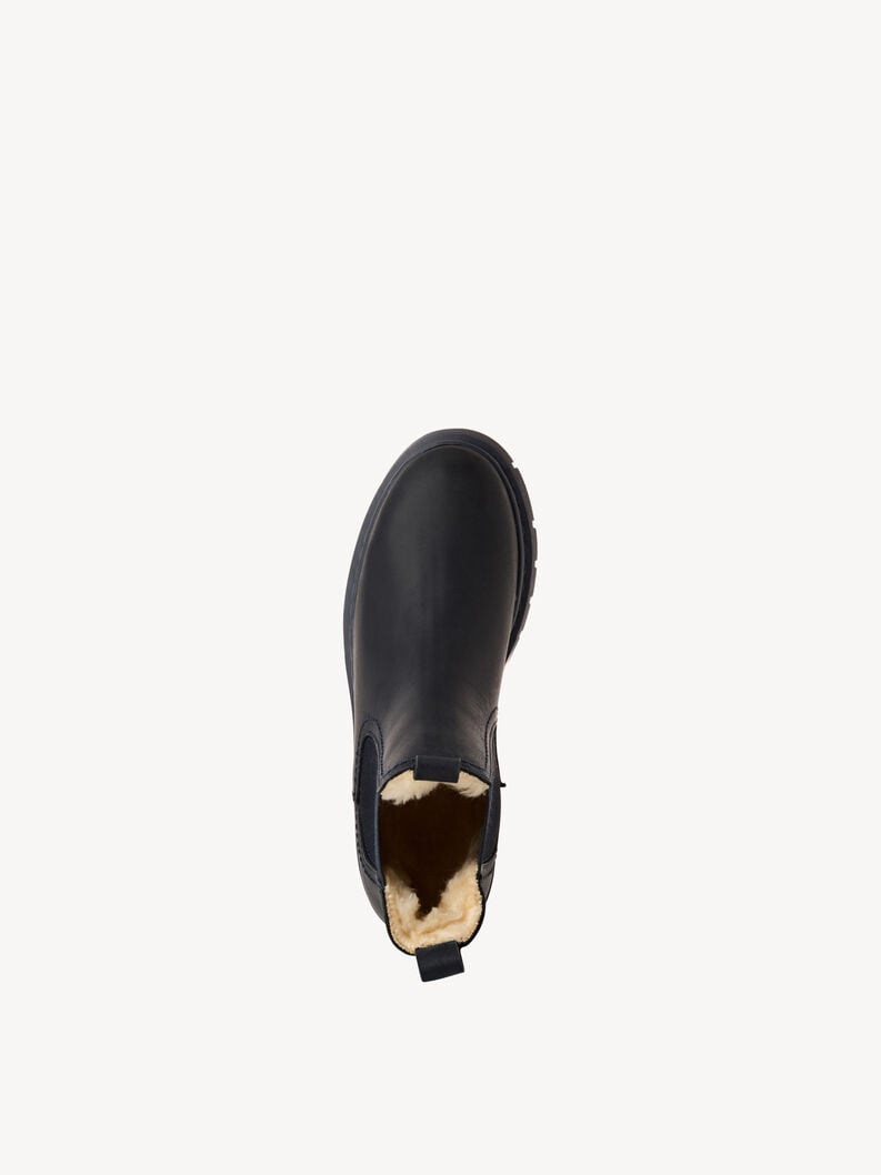 Tamaris Lederstiefelette - Blau Warmfutter