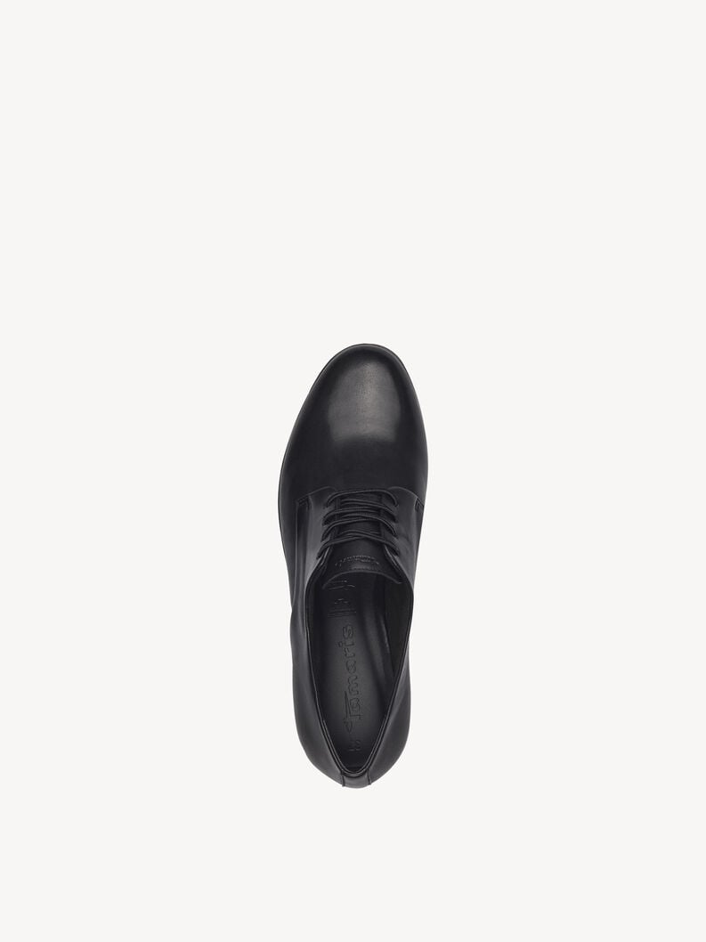 Tamaris Lederhalbschuh - Schwarz