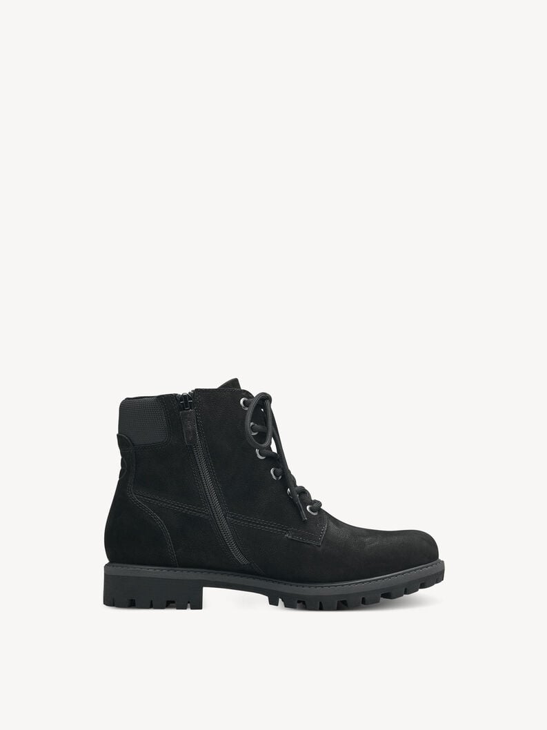 Tamaris Lederstiefelette - Schwarz