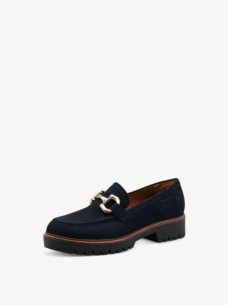 Tamaris Lederslipper - Blau