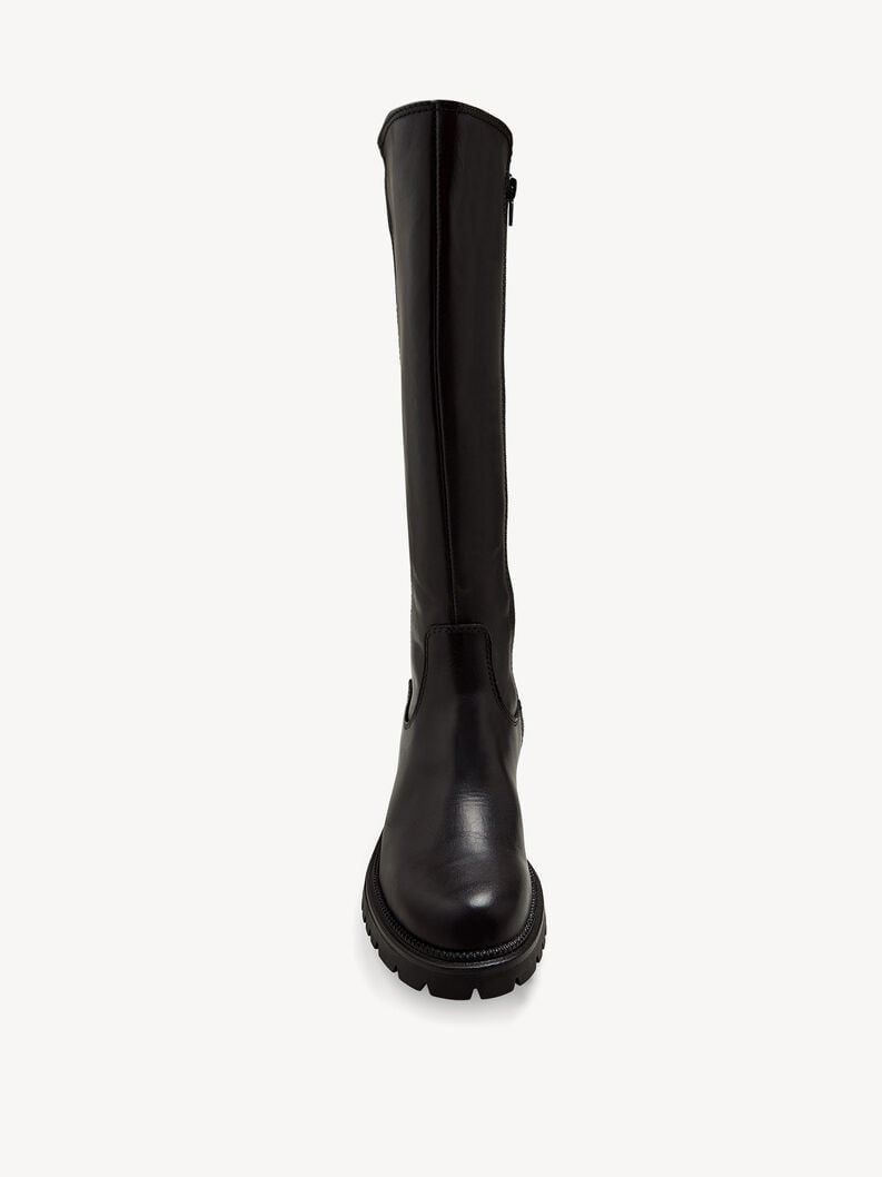 Tamaris Lederstiefel - Schwarz
