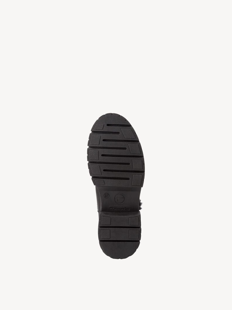Tamaris Lederstiefelette - Schwarz Warmfutter