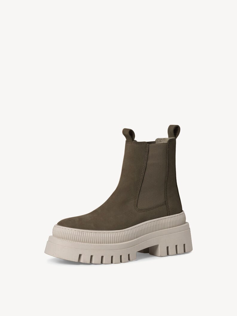 Tamaris Leder Chelsea Boot - Beige