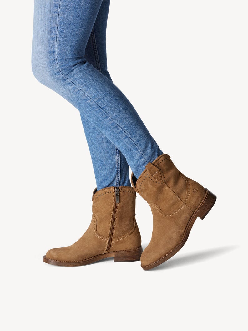 Tamaris Lederstiefelette - Braun