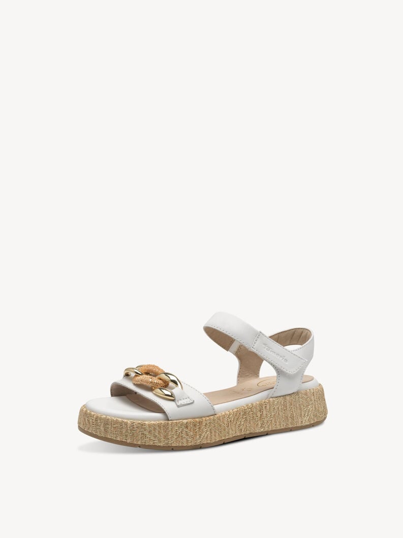 Tamaris Ledersandalette - Weiß