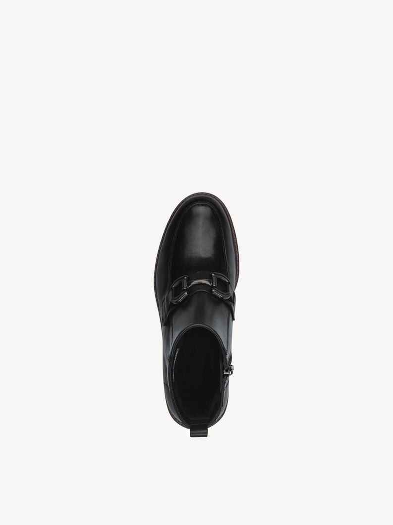 Tamaris Lederstiefelette - Schwarz