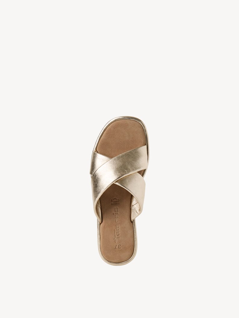 Tamaris Lederpantolette - Gold
