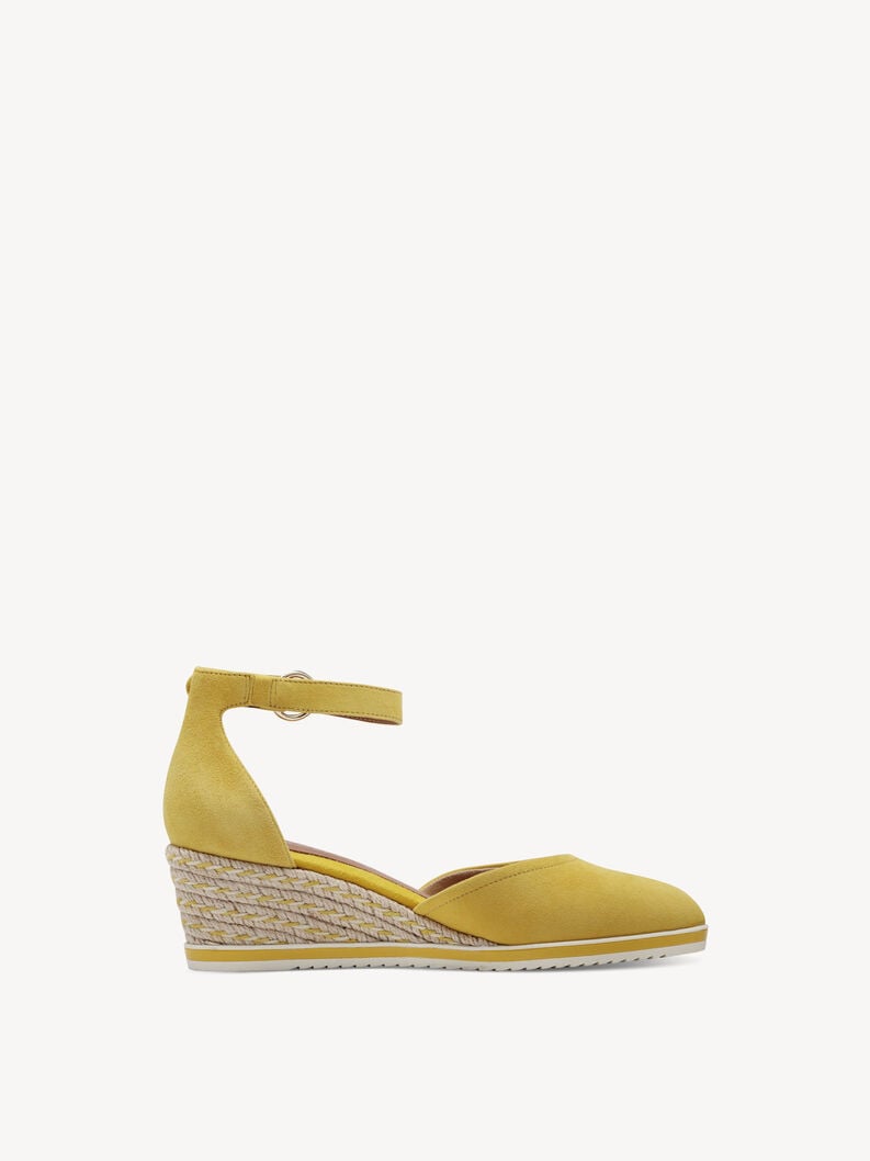 Tamaris Lederkeilpumps - Gelb