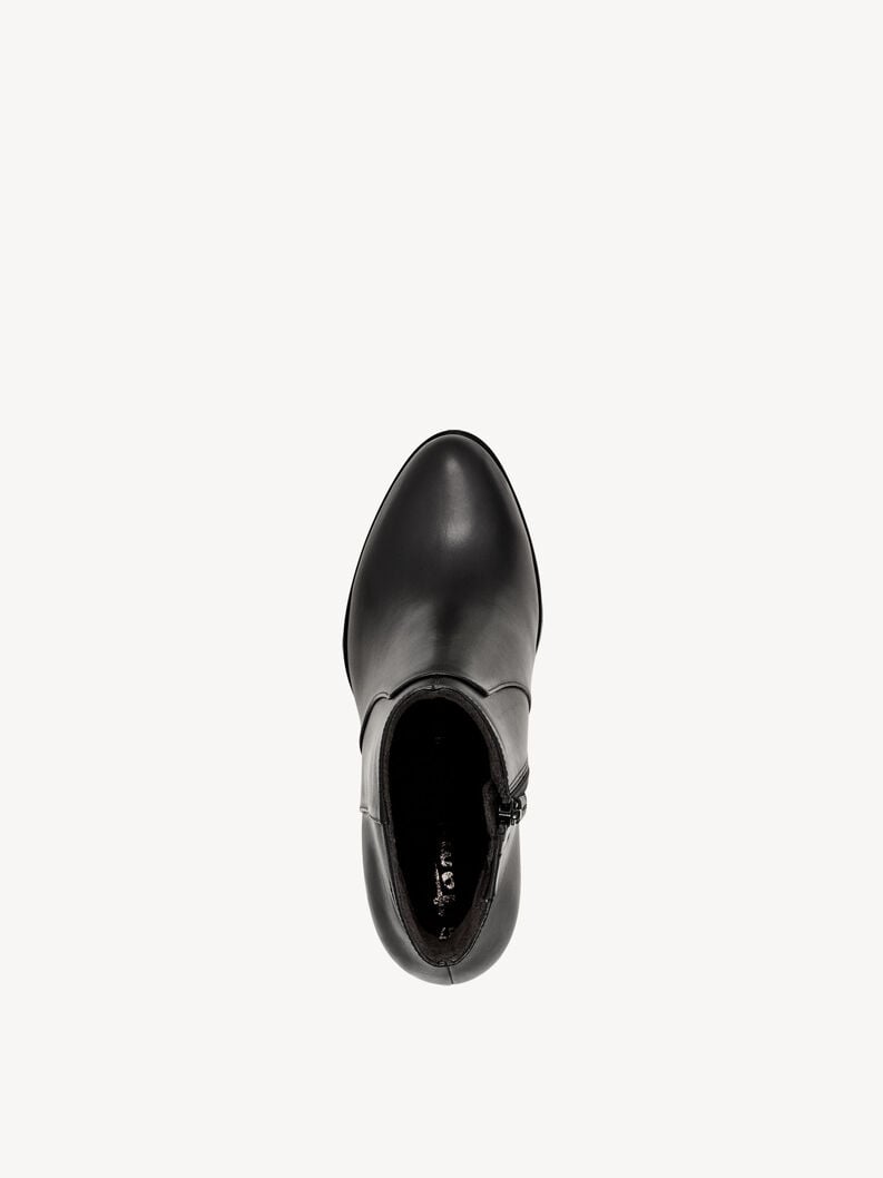 Tamaris Lederstiefelette - Schwarz